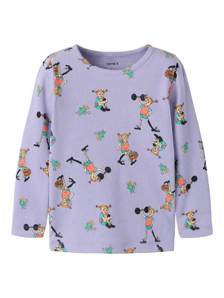Name It Ara Pippi Bluse - Heirloom Lilac - 98