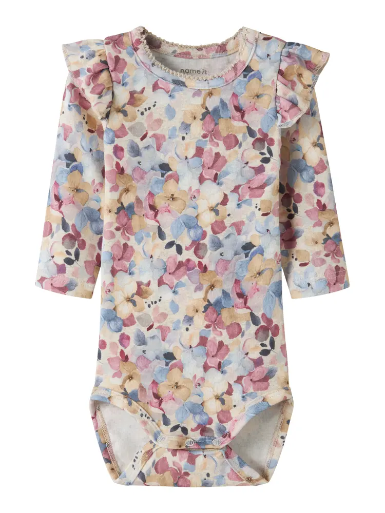 Name It Nadena Langærmet Body - Peyote Melange - 50