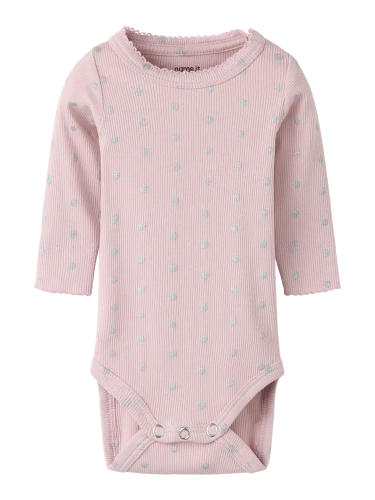 Name It Lona Langærmet Body - Violet Ice - 68