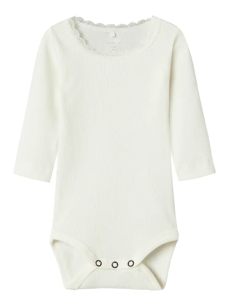 Name It Kab Langærmet Body - Cloud Dancer - 56