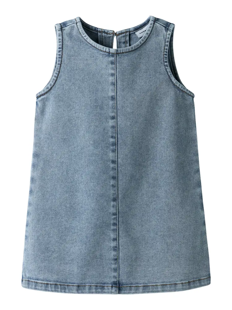Amelia Denim Kjole - Medium Blue Denim - 116