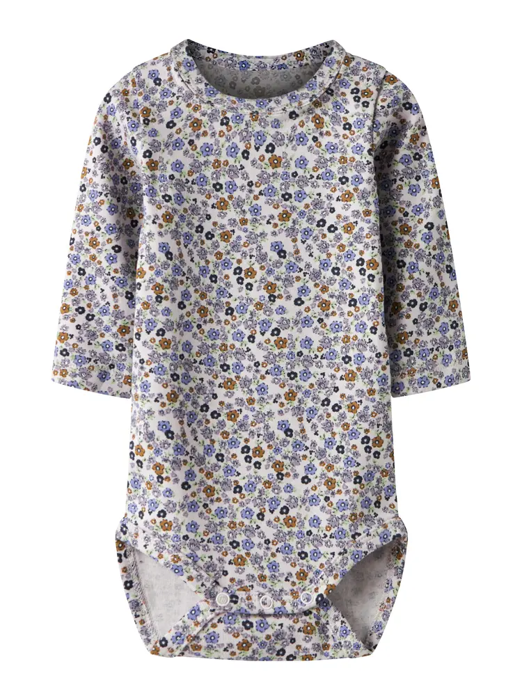 Tuline Langærmet Body - Lilac marble - 80