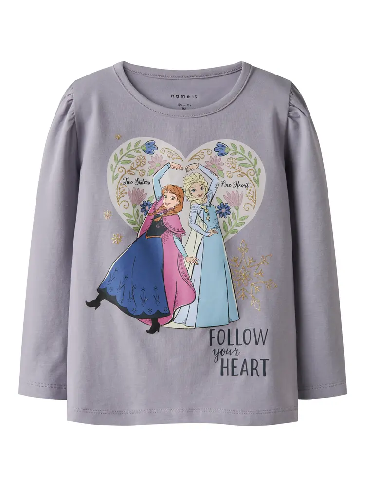 Dora Frozen Trøje - Lavender gray - 92