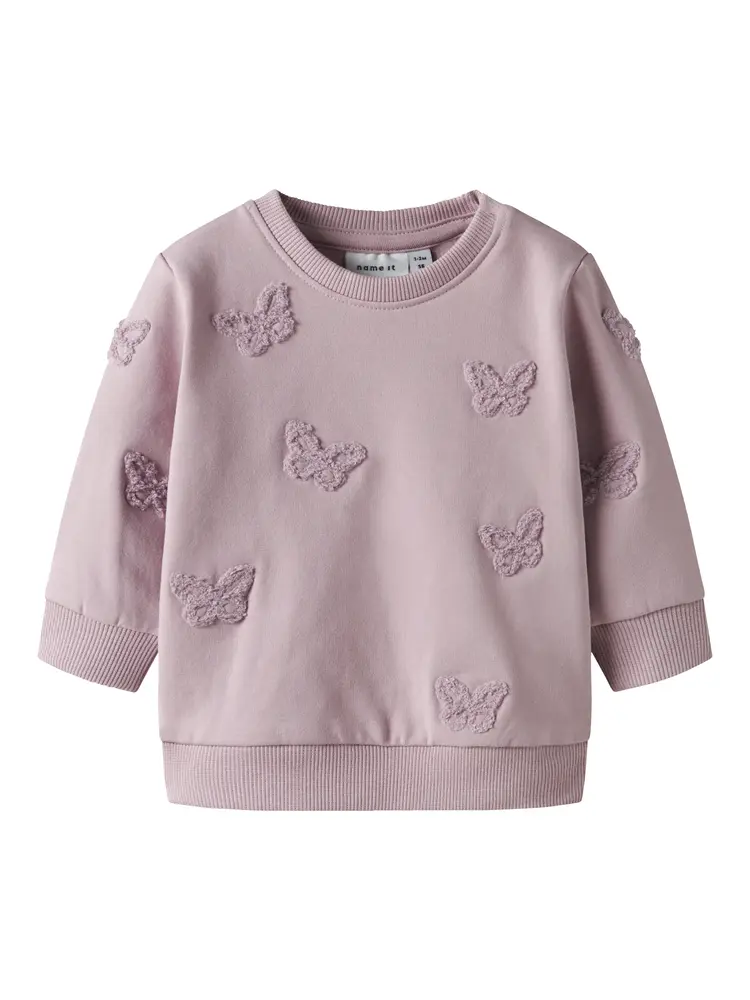 Betina Sweatshirt - Dawn pink - 80