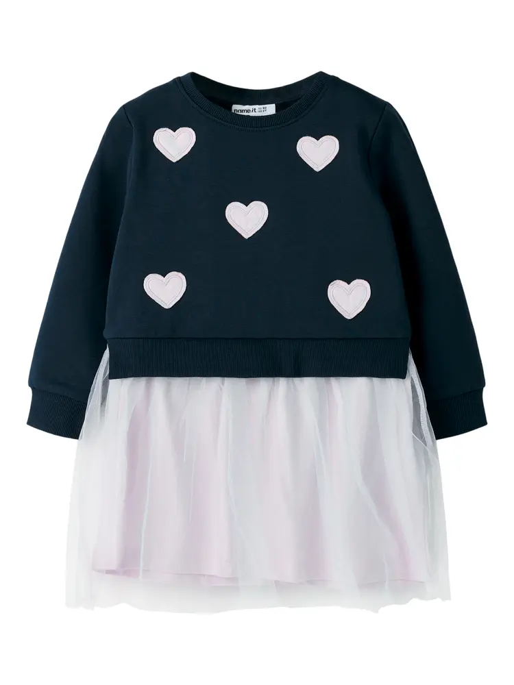 Bianja Sweat Kjole - Navy Blazer - 104