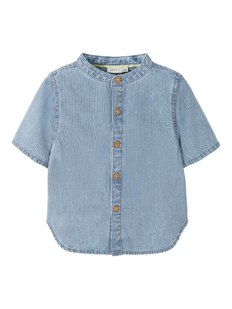Hans Denim Skjorte - Light Blue Denim - 104