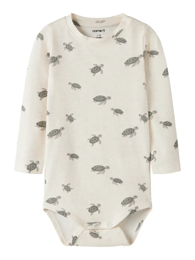 Name It Jamie Langærmet Body - Peyote Melange - 50