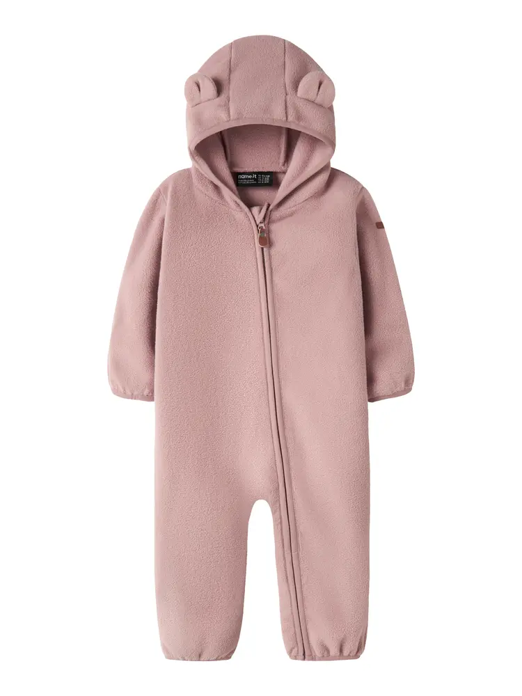 Name It Meeko Fleece Dragt - Woodrose - 62/68