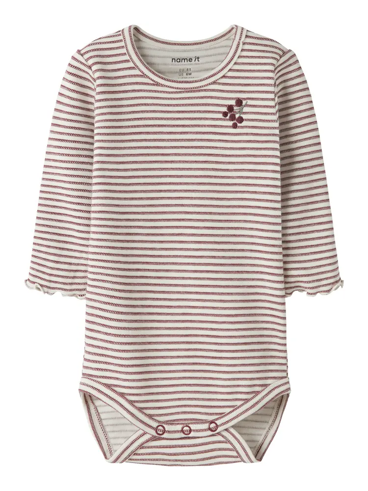 Bripa Langærmet Body - Oxblood Red - 74