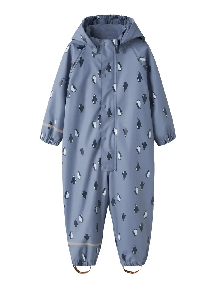 Name It Regndragt m. Fleece - Country Blue - 110