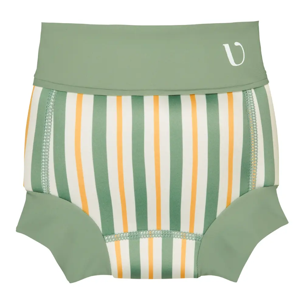 Vanilla Copenhagen Badeble Neopren - Striped - Fern - 6-12 MDR.
