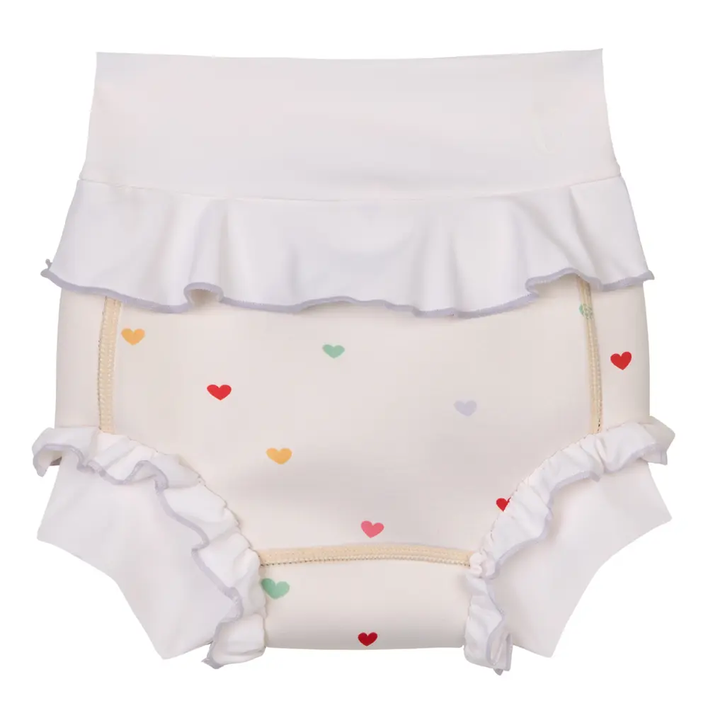Badeble Neopren - Hearts - Cream - 6-12 MDR.