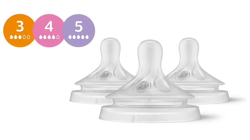 Philips Avent Flaskesutter 0-6 mdr. Mix & Match-pakke 3 stk.