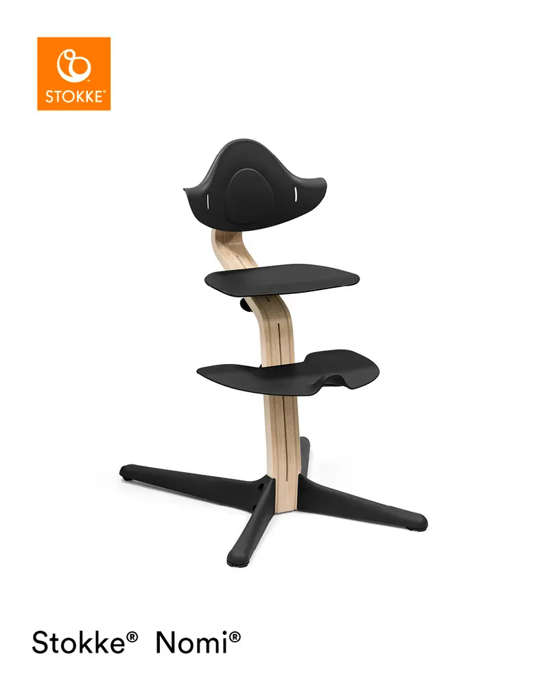 Stokke Nomi Højstol - Natural Black