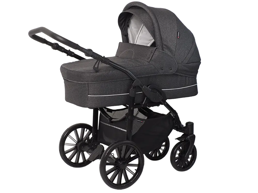 Basson Nordic Lux Barnevogn - Dark Grey Melange