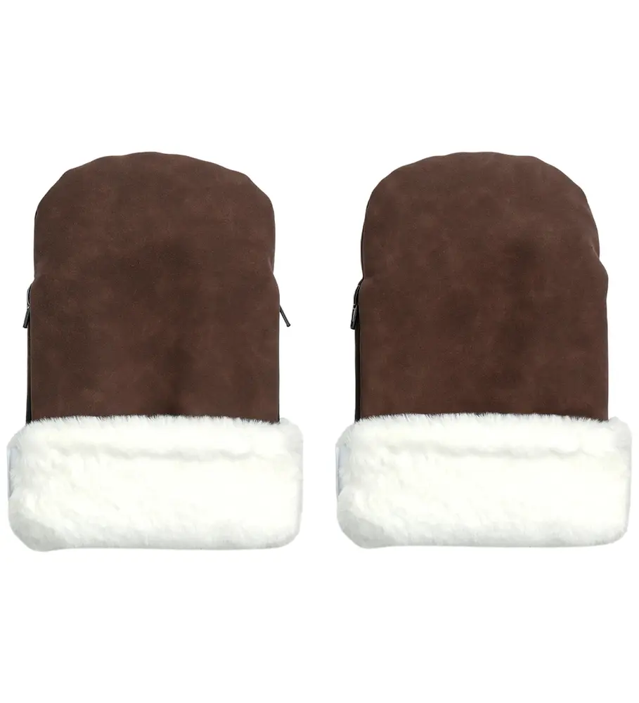 Østerbrohandsken - Chocolate Brown Faux Suede