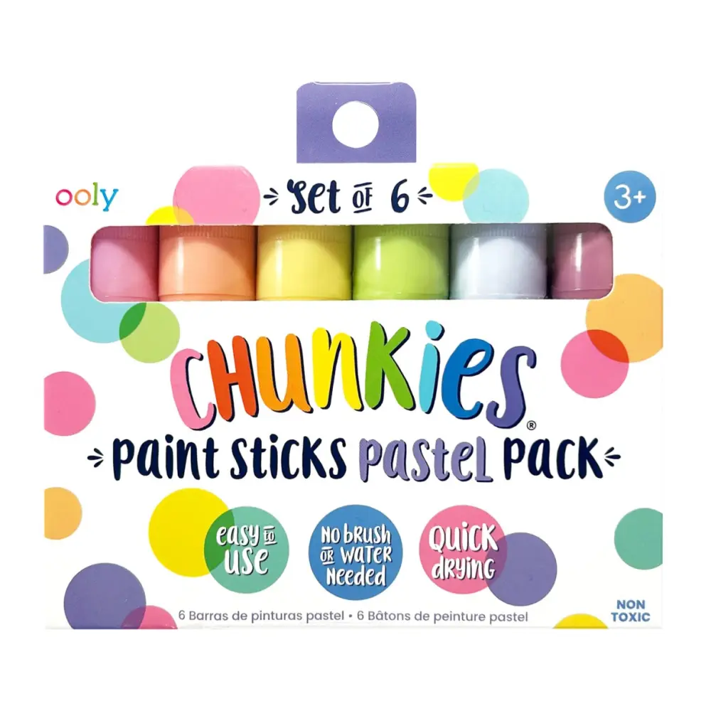 Ooly Malestift 6 stk - Chunkies Pastel