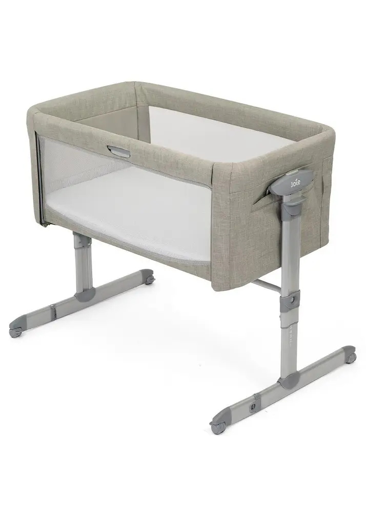 Joie Roomie Glide Bedside Crib - Almond