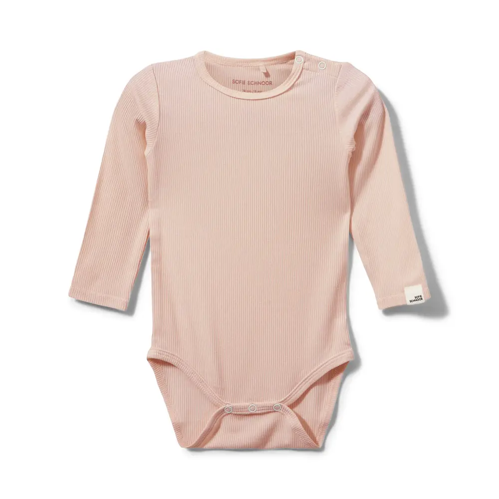 Dicte Langærmet Body - Light Rose - 80