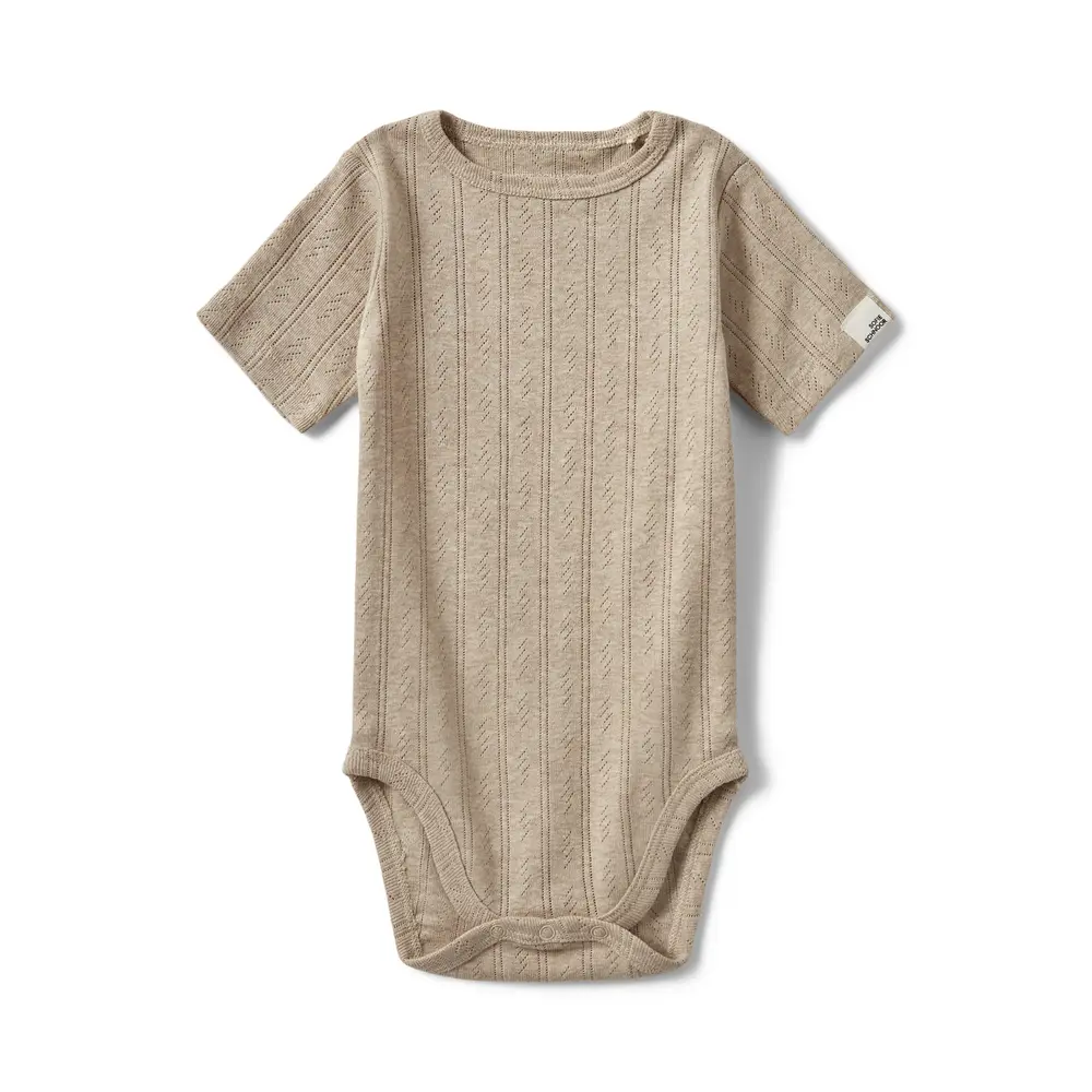 Dicte Kortærmet Body - Beige - 86