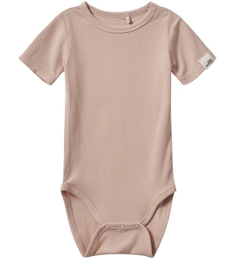 Dicte Kortærmet Body - Light Rose - 68