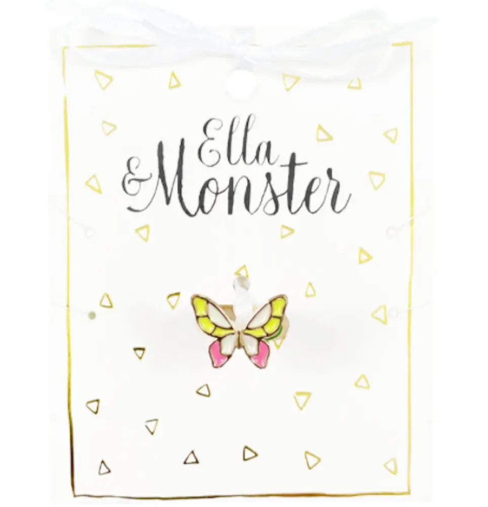 Ring Pink Butterfly