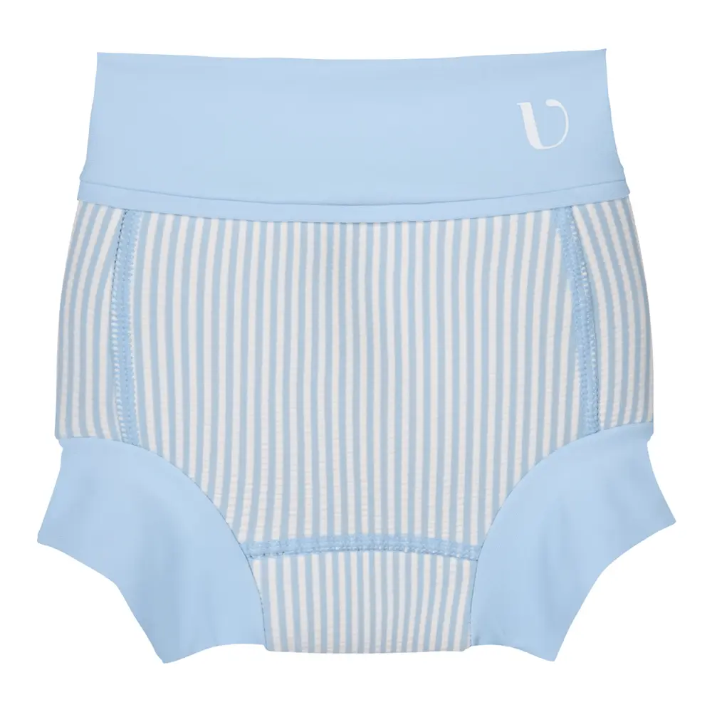 Badeble Neopren - Seersucker - Blue - 2-3 ÅR