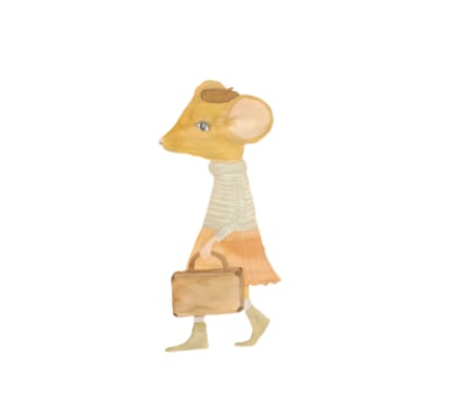 That's Mine - Wallsticker Sophia den rejsende - Beige