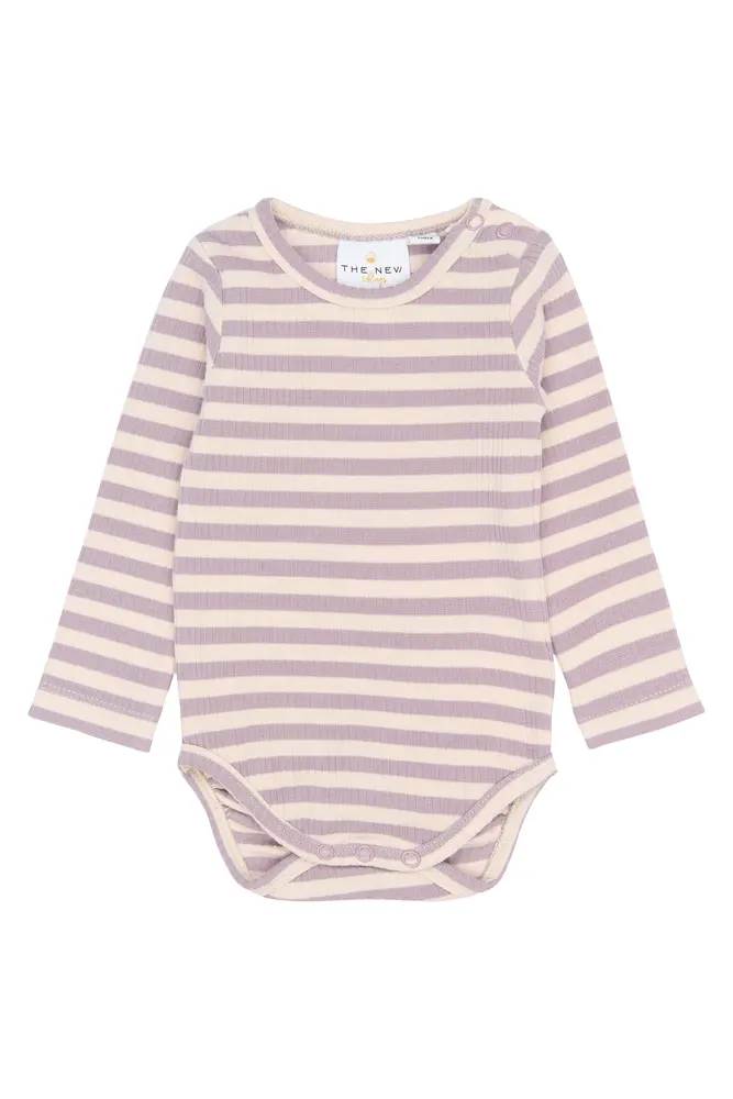 Fro Langærmet Rib Body - Sea Fog Striped - 80