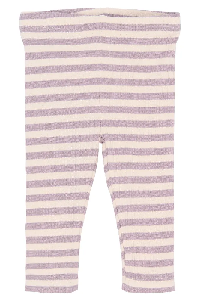 Fro Rib Leggings - Sea Fog Striped - 62