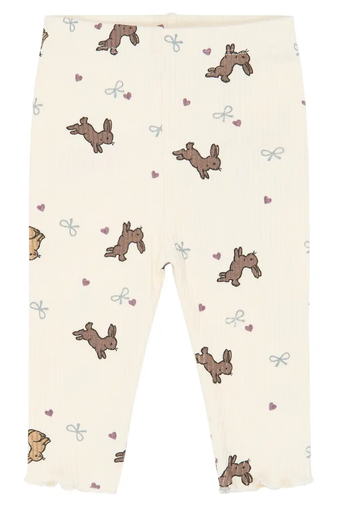 The New Siblings Venna Rib Leggings - Gardenia - 92