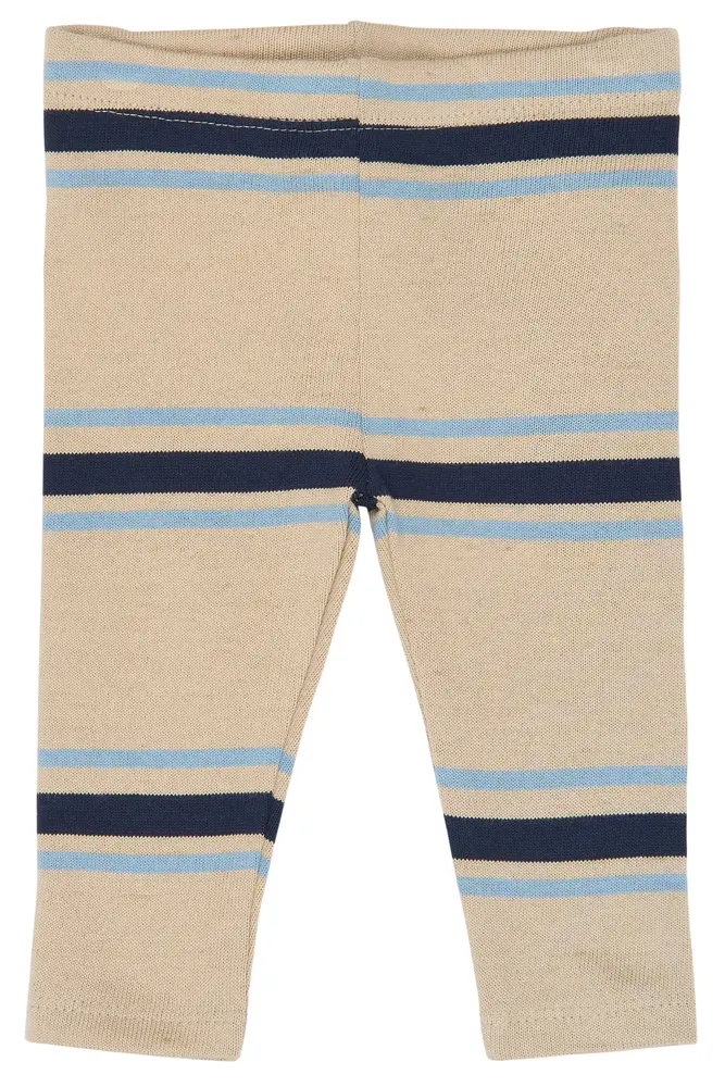 The New Siblings Theodor Leggings - Humus Striped - 80