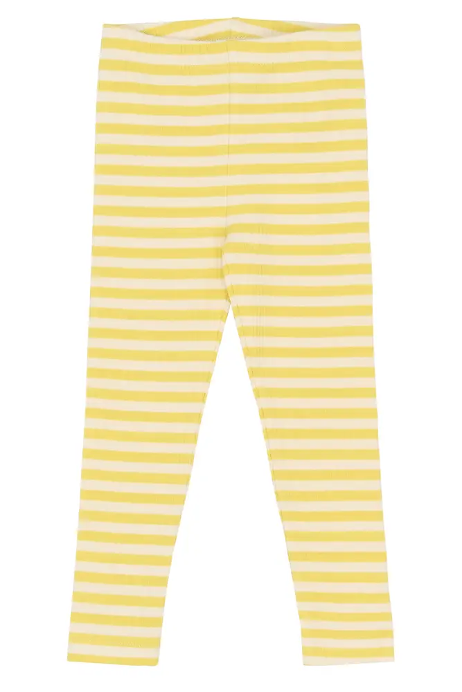 Fro Rib Leggings - Dusky Citron Striped - 92