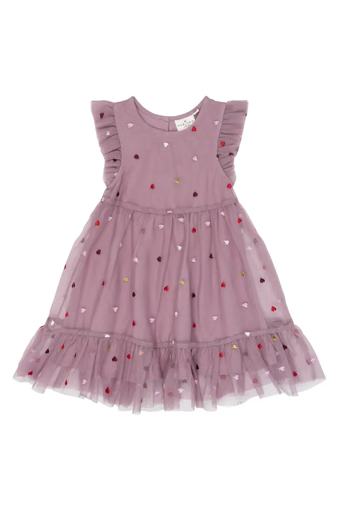 The New Siblings Vadia Mesh Kjole - Elderberry - 86