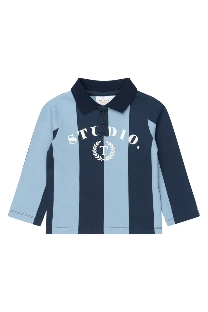 The New Siblings Viro Polo - Navy Blazer Striped - 92