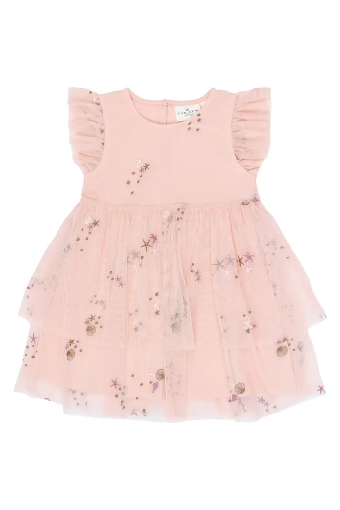 Tulla Kjole - Peach Whip EMB - 86