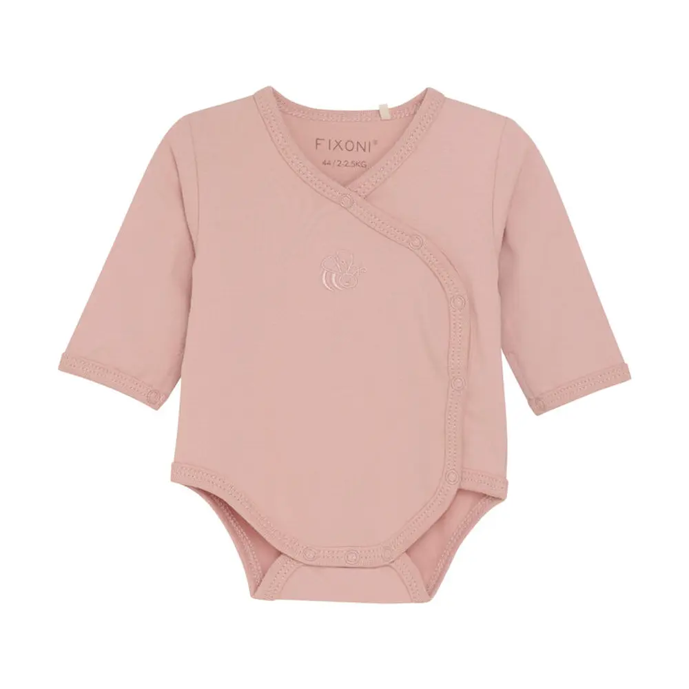 Slå-om Body Langærmet - Pale Mauve - 56