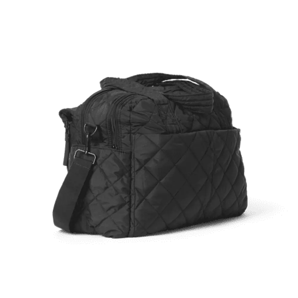 Pusletaske quiltet - black