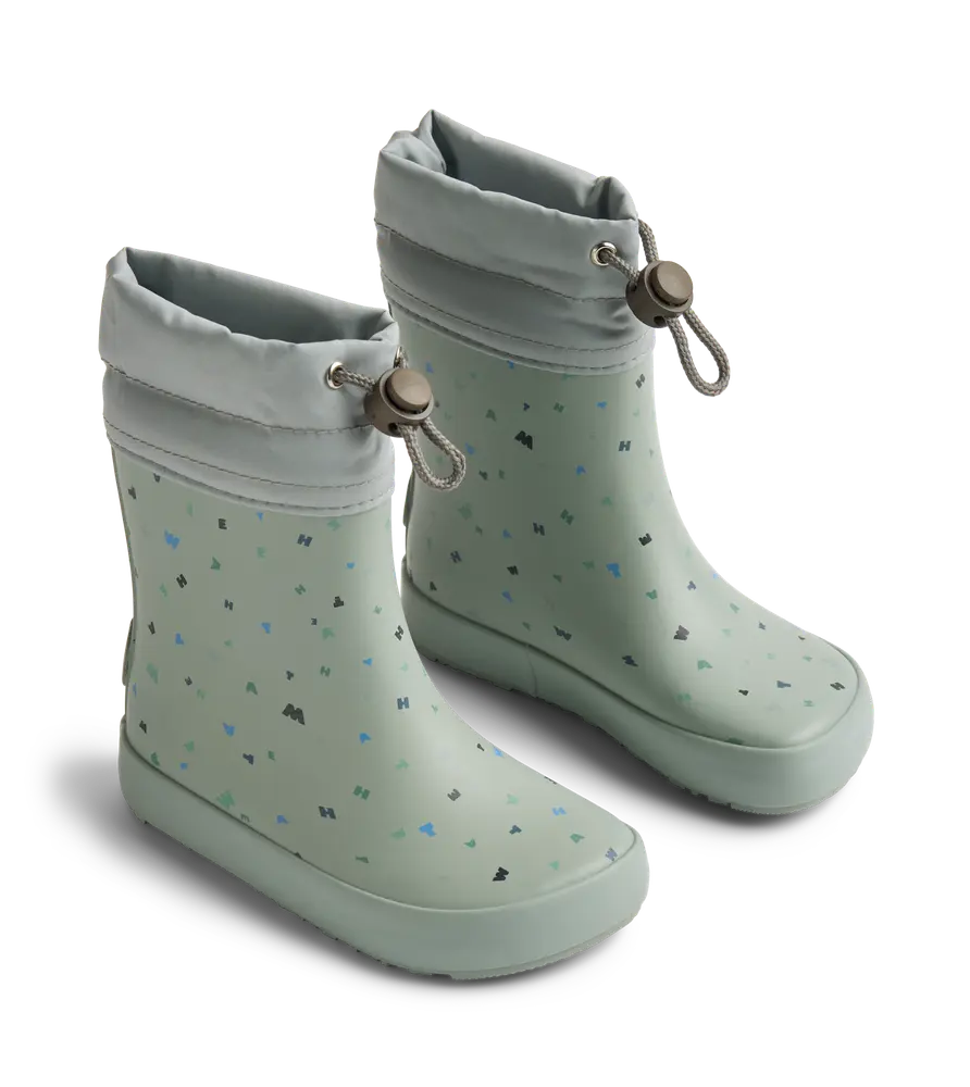 Zerro Barefoot Termo Gummistøvle - Light flint letters - 26