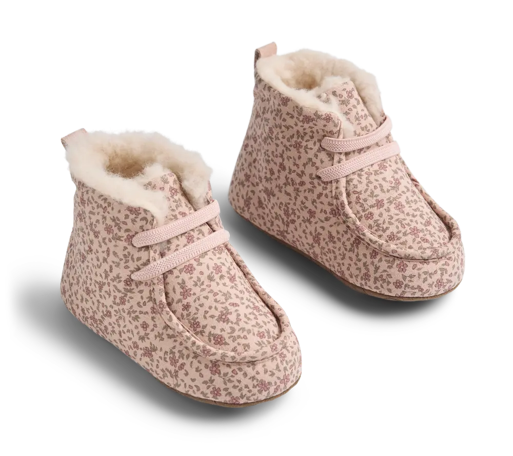 Wheat Mae Indendørssko - Dime Rose Small Flowers - 21