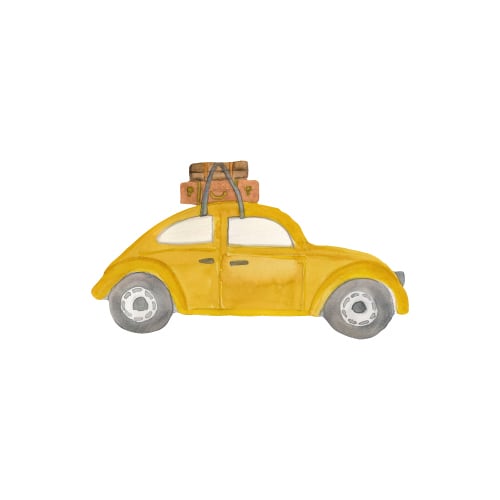 That's Mine - Wallsticker retro bil - Multi