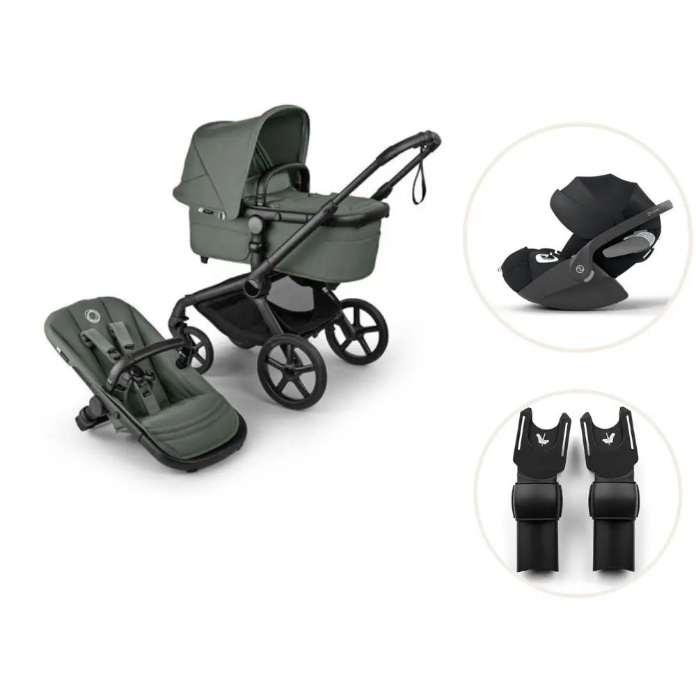 Bugaboo Fox 5 Renew Kombivogn Inkl. Cloud T Autostol Og Adapter - Forest Green/Black