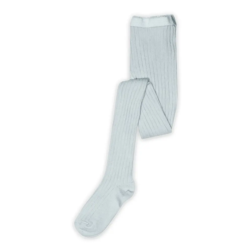MP Denmark Basic Rib Strømpebukser - Light Blue - 110