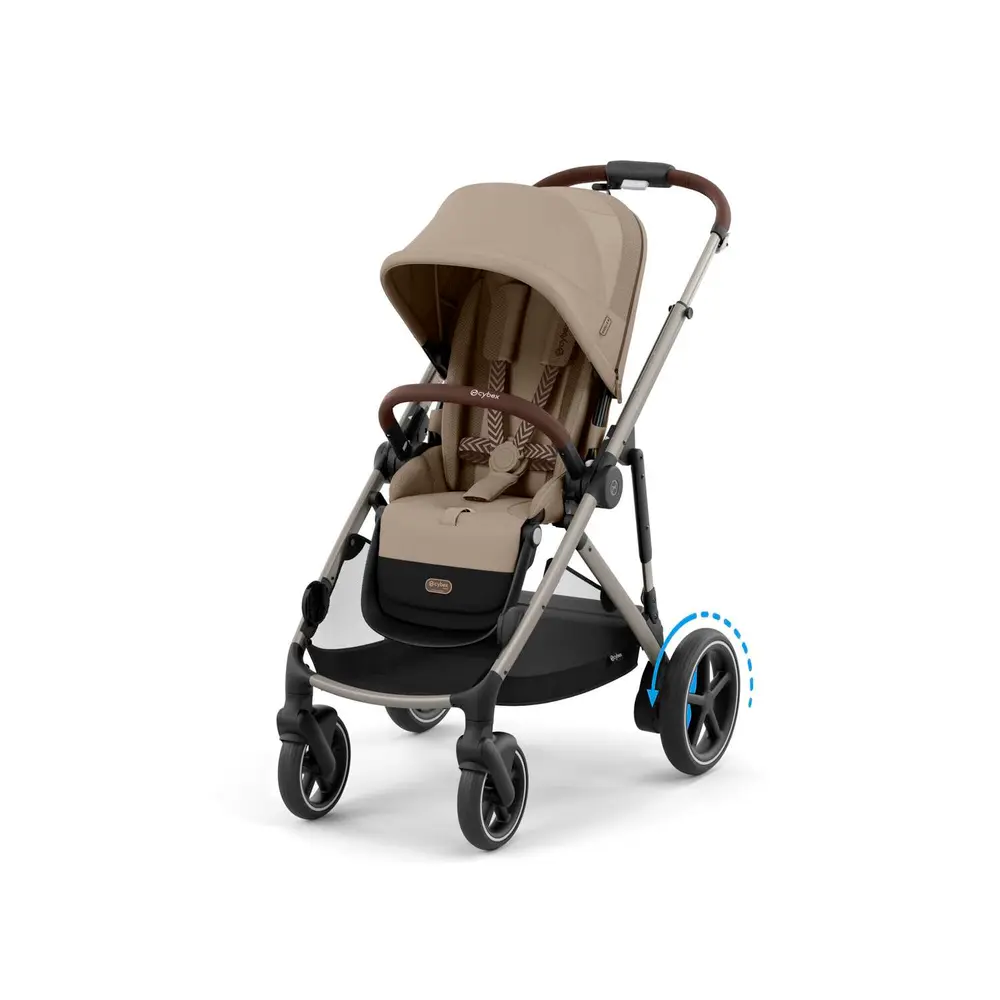 Cybex E-Gazelle S Klapvogn - Almond Beige/Beige