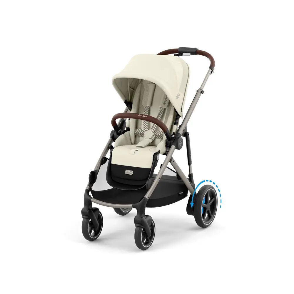 Cybex E-Gazelle S Klapvogn - Seashell Beige/Light Beige