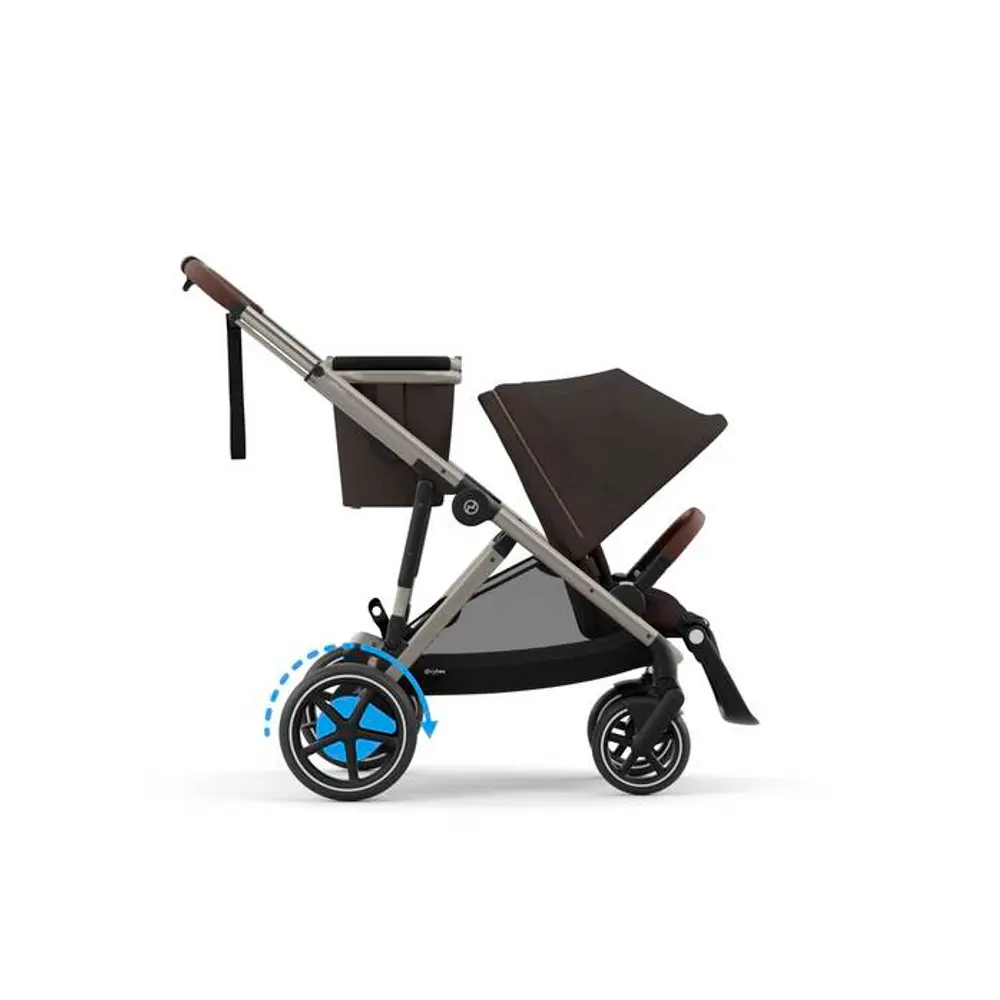 Cybex e-Gazelle S Klapvogn - Chocolate Brown/Taupe
