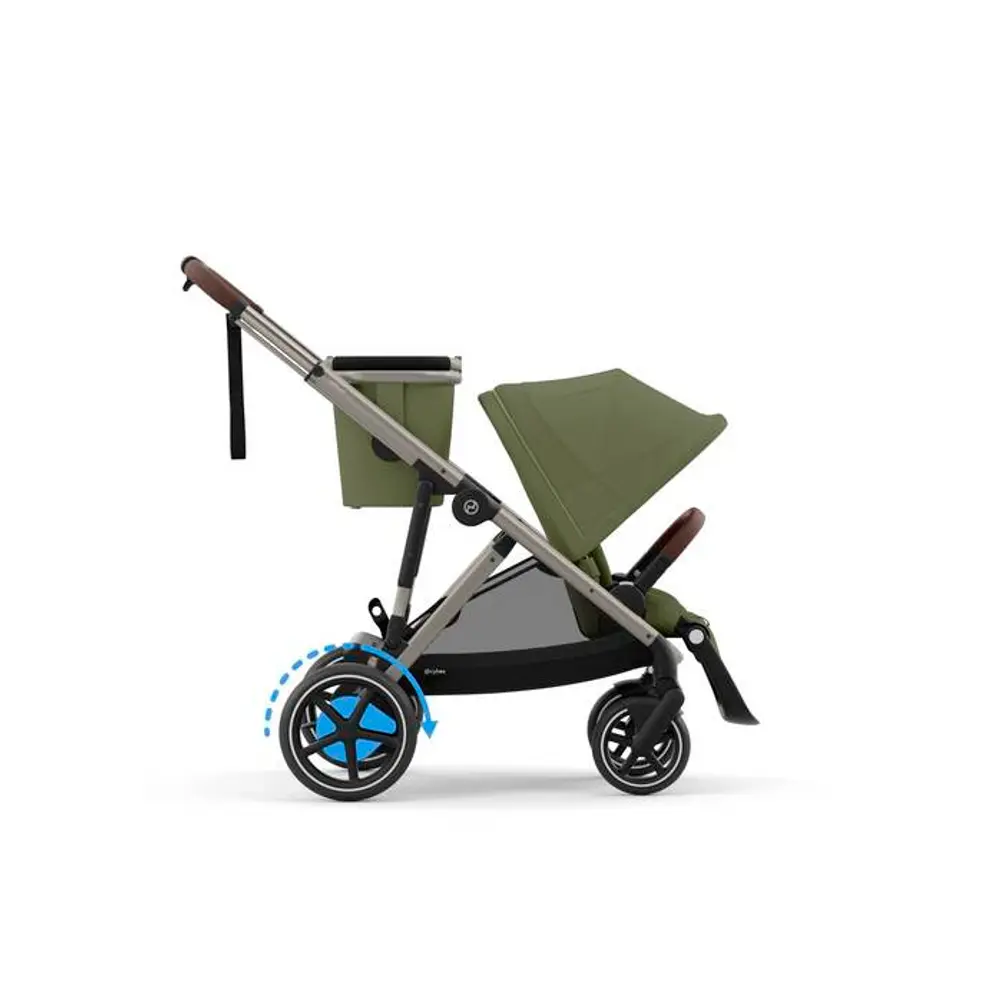 Cybex E-Gazelle S Klapvogn - Moss Green/Taupe