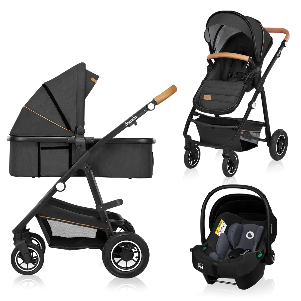 Lionelo Amber 3i1 Kombivognspakke - Grey Graphite