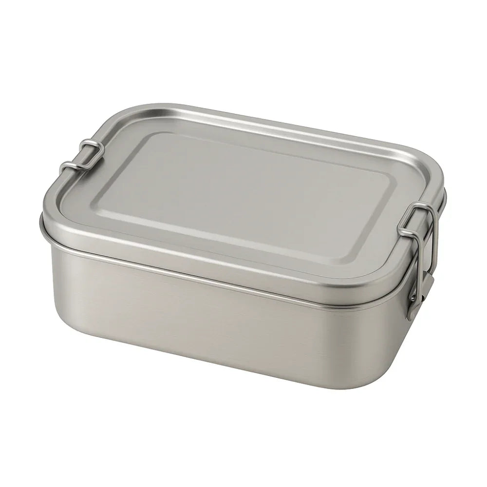Madkasse i rustfrit stål 1.200ml - Large
