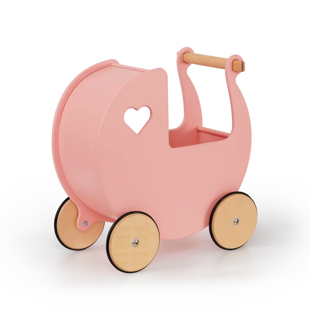 Luksus dukkevogn pink